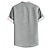 billiga Skjortor med tryck för män-mäns fritidsskjorta daglig semester sommar vårställning krage kortärmad grå s, m, l polyesterskjorta