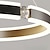 billige Vedhængslys-led pendel 50cm 2-lys ring cirkel design dæmpbar aluminium malet finish kunstig nordisk stil stue soveværelse pendel 110-240v kun dæmpbar med fjernbetjening