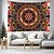 billiga Blacklight tapestries-blacklight gobeläng uv reaktiv glöd i mörkret glöd party neon mandala bohemisk psykedelisk trippy dimmigt hängande gobeläng väggkonst väggmålning för vardagsrum sovrum
