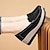 billige Sneakers til kvinder-kvinders ensfarvede afslappede sneakers slip på blød sål platform daglige sko alsidige lavvandede loafers