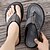 cheap Men&#039;s Sandals-Men&#039;s Leather Sandals Summer Sandals Slippers &amp; Flip-Flops Retro Walking Casual Daily Vacation Beach Comfortable Shoes Dark Grey Dark Brown