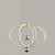 preiswerte Pendelleuchte-LED Pendelleuchte 48cm Ring Kreis Design 3 Farbe Licht Metall luxuriöse moderne Stil Esszimmer Schlafzimmer Pendelleuchten 110-240V