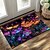 preiswerte Fußmatten-dunkle Blumen Fußmatte Küchenmatte Bodenmatte rutschfeste Flächenteppich ölbeständiger Teppich Indoor Outdoor Matte Schlafzimmer Dekor Badezimmermatte Eingangsteppich