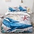 billige Dynebetræk Sæt-3 stk dynebetræk sengesæt med trykt søhest havskildpadde dynebetræk