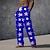 cheap Men&#039;s Printed Casual Pants-Men&#039;s Pants Trousers Flag Vacation Casual Blue Inelastic