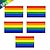 preiswerte Pride-Dekorationen-5 Stück Regenbogenflaggen Set LGBT LGBTQ Erwachsene Unisex Gay Lesbian Trans Queer Pride Parade Pride Month Party Karneval Dekor