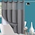 levne Sprchové závěsy-Sprchový závěs z vaflové tkaniny se zacvakávací vložkou a háčky, odolný koupelový závěs s průhledným vrškem, hotelový typ, lze prát v pračce