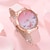 cheap Quartz Watches-Women Quartz Watch Wristwatch With Jewelry Set Chronograph PU Leather Watch