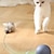 economico elettrodomestici-palla giocattolo interattiva per gatti a batteria con mouse di tracciamento teaser automatico per tutte le razze alimentata a batteria (batterie non incluse)
