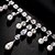 cheap Jewelry Sets-Bridal Jewelry Sets Two-piece Suit Imitation Diamond 1 Necklace Earrings Women&#039;s Cute Sweet Lovely Tassel Fringe Heart Precious Jewelry Set For Wedding Gift