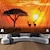 halpa maisemakudos-afrikkalainen baobab metsät riippuva kuvakudos seinä taide suuri kuvakudos seinämaalaus sisustus valokuva tausta peitto verho koti makuuhuone olohuone sisustus