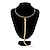 ieftine Coliere-Colier lung, Placat Auriu Pentru femei Artistic La modă Franjuri Misto Y în formă Coliere Pentru Petrecere Muncă Zilnic