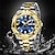 זול שעוני קוורץ-OLEVS גברים קווארץ אופנתי עסקים שעון יד זורח לוח שנה שבוע תאריך עמיד במים פְּלָדָה שעון