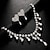 cheap Jewelry Sets-Bridal Jewelry Sets Two-piece Suit Imitation Diamond 1 Necklace Earrings Women&#039;s Cute Sweet Lovely Tassel Fringe Heart Precious Jewelry Set For Wedding Gift