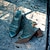 halpa Naisten sandaalit-Naisten Sandaalit Leikkaus Estä kantapää Paksu korko Avokärkiset korkokengät Tyylikäs Vintage Nahka Solki Punainen Sininen