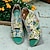 preiswerte Damensandalen-Damen Sandalen Blumen Plattform Blockabsatz Peep Toe Elegant Vintage Leder Reißverschluss Hellblau