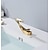 cheap Classical-Bathroom Sink Mixer Faucet, Mono Wash Basin Single Handle Basin Taps Washroom, Monobloc Vessel Water Brass Tap Deck Mounted with Hot and Cold Hose