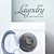cheap Wall Stickers-Laundry Logo Laundry Motto Sticker Toilet Laundry Toilet Bathroom Bathtub Can Remove Home Background Decorative Wall Sticker