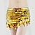 cheap Belly Dancewear-Belly Dance Belt Gold Coin Pure Color Splicing Women&#039;s Performance Training High Polyester Sequined
