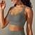 voordelige Sport bh&#039;s-Dames Lichte ondersteuning Sport bh&#039;s Running BH Open achterkant Gekruiste rug Goede top Gewatteerd Fitness Recreatiesport Hardlopen Ademend Lichtgewicht Zacht Zwart Wit donkergrijs Effen