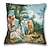 cheap People Style-Vintage Medieval Decorative Toss Pillows Cover 1PC Soft Square Cushion Case Pillowcase for Bedroom Livingroom Sofa Couch Chair