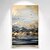 voordelige Olieverfschilderijen-met de hand geschilderd moderne abstracte gouden lucht en bergen textuur muur kunst woonkamer home decor goudfolie olieverfschilderij op canvas geen frame