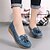 billiga Lätta damskor-kvinnors tofsloafers i konstläder – bekväma slip-on perforerade mockasinlägenheter för vardagskläder, arbete och vardagsvandring