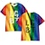 Недорогие Косплей на каждый день-Парад гордости ЛГБТ Прайд Гей Прайд Радужный флаг Как у футболки Мультяшная тематика Манга Радужный Харадзюку Графический Каваи Назначение Для пары Муж. Жен. Взрослые Маскарад Снова в школу! 3D печать