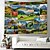 cheap Landscape Tapestry-Countryside Trees Landscape Hanging Tapestry Wall Art Large Tapestry Mural Decor Photograph Backdrop Blanket Curtain Home Bedroom Living Room Decoration