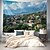 billige Ocean Beach Tapestry-Grækenland landskab hængende gobelin vægkunst stort gobelin vægmaleri indretning fotografi baggrund tæppe gardin hjem soveværelse stue dekoration