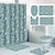 cheap Shower Curtains-Bathroom Deco Shower Curtain with Hooks Bathroom Decor Waterproof Fabric Shower Curtain Set with12 Pack Plastic Hooks