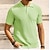 preiswerte Klassisches Poloshirt für Herren-Herren Polo Golfhemd Geschäft Casual Gerippter Polokragen Klassisch Kurzarm Modern Old-Money-Stil Farbblock Strick Gerippt Frühling Sommer Regular Fit Hellblau Rosa Grün Polo