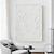 cheap Abstract Paintings-Hand painted 3D Textured White Abstract Painting on Canvas 3D Textured Wall Art Boho Modern Canvas Art Living Room Decor pattle knife oil painting Home Decor Hotel Art Piece