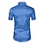 economico Camicie in raso da uomo-Per uomo Camicia Camicia in raso Camicia estiva Abbigliamento mare Maglietta informale Camicia con bottoni Strisce Matrimonio Da mare Bianco Verde chiaro Blu Manica corta Bavero Estate Abbigliamento