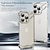 abordables Coques iPhone-téléphone Coque Pour iPhone 17 Pro Max 17 Air 15 14 Pro Max Plus 13 12 11 Pro Max Étui pare-chocs sans cadre Détachable Protecteur d&#039;objectif Antichoc Placage Métal