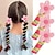 baratos Tiaras para crianças-2 faixas de cabelo em espiral, faixa de cabelo de rabo de cavalo com fio de telefone