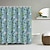 preiswerte Duschvorhänge-Badezimmerdeko-Duschvorhang mit Haken, Badezimmerdekor, wasserdichtes Duschvorhangset aus Stoff mit 12 Kunststoffhaken