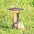 economico Decorazione terrazza-Coppia di gatti artigianali in resina, vasca per uccelli, decorazione del giardino, ornamento del cortile, mangiatoia per uccelli