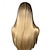 お買い得  トレンドの合成ウィッグ-女性のための茶色のかつらブロンドの長い明るい金色のかつらオンブルピンクのかつら人工毛ハイライトヘア暗い根のかつら26インチ