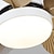 preiswerte Deckenventilator-Leuchten-LED-Deckenventilator, Globus zum Aufhängen an der Decke über dem Tisch, 1 Licht, 60 cm, Einzeldesign, 3-Farben-Licht, Kunstharz, Metall, lackierte Oberflächen, moderner nordischer Stil, Schlafzimmer,
