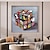 voordelige Abstracte schilderijen-met de hand geschilderde kleurrijke rubik&#039;s kubus graffiti kunst olieverfschilderij handgemaakte banksy kubus straatkunst graffiti hersenen kubus kunst banksy cartoon muur kunst banksy graffiti