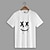 baratos Camiseta gráfica masculina-camiseta gráfica masculina preto branco azul camiseta top 100% algodão camisa clássica da moda manga curta confortável camiseta férias de rua roupas de grife de moda de verão