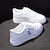 ieftine Adidași de Damă-pantofi albi de skate pentru femei pantofi casual cu șireturi pentru exterior pantofi confortabili de mers jos, adidași plati, alb, albastru