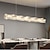 cheap Chandeliers-LED Chandelier 80/100/120cm 1-LightDimmable Metal/Crystal Electroplated Finishes Island Nordic Style Cafes Offices Unique Design 110-240V ONLY DIMMABLE WITH REMOTE CONTROL