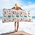 economico set di asciugamani da spiaggia-Set di asciugamani, A strisce / Camouflage / Floreale / Fiore 100% microfibra comodo Super morbido Addensare coperte