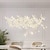 billige Krystal lysekroner-led lysekrone varm hvid 100cm 8-lys unikt design krystal blomst lysekrone restaurant luksus italiensk kunst bar ø bordlamper kreativ metal spisestue 110-240v