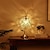tanie lampka nocna-Sakura witrażowa lampa biurkowa w stylu tiffany&#039;ego z płatkowym abażurem retro podstawa z czystego mosiądzu wtyczka przełącznika dekoracyjna lampa biurkowa ac100-240v nadaje się do gabinetu sypialnia