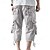 billiga Utomhus-Herr Capri Cargo Shorts Cargo-shorts Shorts Capribyxor Vandringsshorts Bensträng 6 fickor Slät Komfort Utomhus Dagligen Utekväll Mode Streetwear Svart Armégrön