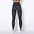 billige Yoga Leggings &amp; Tights-Dame Yogabukser Yoga Leggings Netting Lapper Høy Midje Yoga &amp; Danse Sko Treningsøkt Pilates Strømpebukse Fargeblokk Mørkegrå Svart Militærgrønn Spandex sport Sportsklær Elastisk Tynn