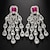 ieftine Cercei-Pentru femei Cercei Picătură Candelabru Prețios Declarație Diamante Artificiale cercei Bijuterii Argintiu Pentru Nuntă Petrecere Club 1 pereche